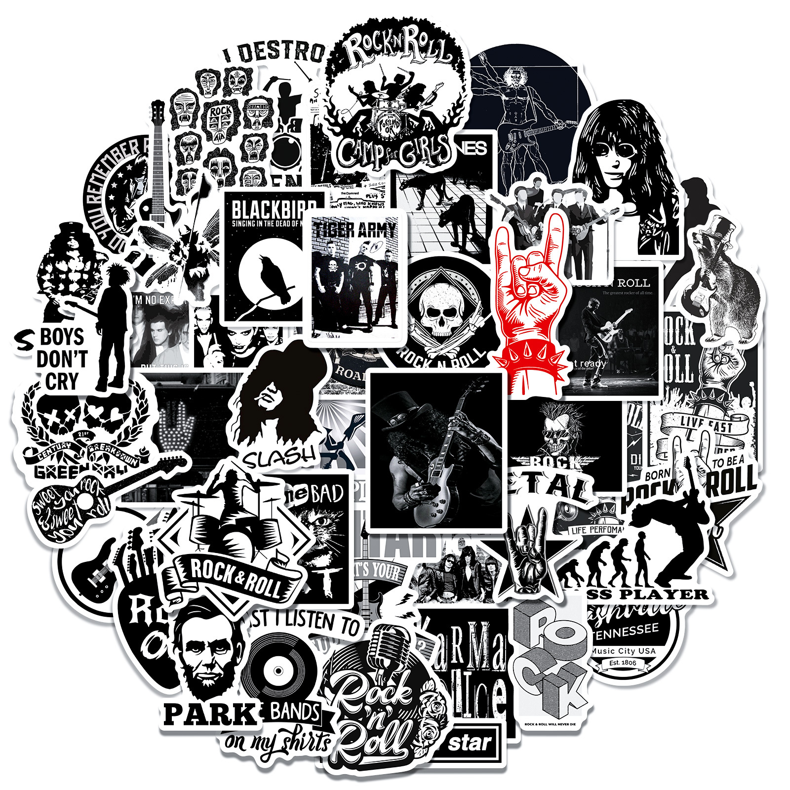 Colección de rocas - Roca metálica, 50 láminas