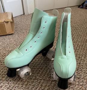 Nouveauté : Patins à roulettes <span class=keywords><strong>quad</strong></span> à 4 roues en cuir, pas chers, à louer, unisexes, pour femmes, adultes et filles - Product Image 3