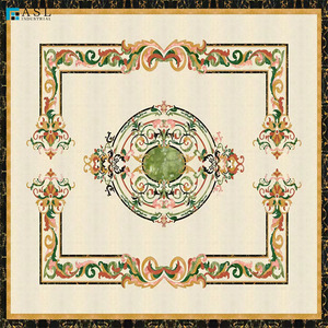 Piastrelle in Marmo Naturale per Hall di Hotel, Pavimentazione in Pietra con Motivo a Medaglione Personalizzato, Prezzo al <span class=keywords><strong>Metro</strong></span> <span class=keywords><strong>Quadrato</strong></span> - Product Image 6