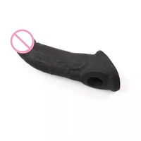 Manchon Réutilisable pour Pénis, Extenseur Réaliste en Silicone, Préservatif d'Extension, Jouet Sexuel pour Hommes, Agrandisseur de Pénis, Gaine de Préservatif Retardante