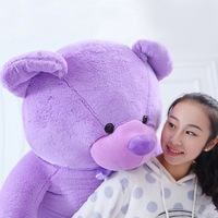 Nouvelle conception d'ours en peluche violet gras, ours en peluche classique de qualité, jouets en peluche pour Noël et la Saint-Valentin, vente en gros