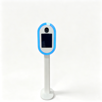 Photomaton portable ovale pour iPad avec anneau lumineux RGB et support de flash parapluie, machine à selfie pour location événementielle (mariages, anniversaires)