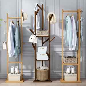 Floor-standing <b>clothes</b> <b>rack</b> for bedroom, simple and minimalist indoor <b>clothes</b> <b>rack</b>, home clothing storage <b>rack</b> - Product Image 1