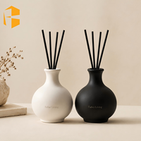 Diffuseur de parfum en céramique mate FUBEI LIVING, 200 ml, forme de vase, récipient pour diffuseur d'arômes, diffuseur d'huiles essentielles