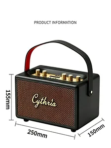 Altavoz Karaoke Inalámbrico Retro Portátil para el Hogar y Exteriores con Micrófono, <span class=keywords><strong>Radio</strong></span> FM, Multifunción, Caja de Sonido de Regalo - Product Image 2