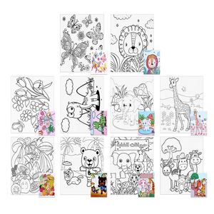 Toiles de <span class=keywords><strong>peinture</strong></span> en vrac pour enfants, mini toiles de bureau pré-<span class=keywords><strong>dessin</strong></span>ées avec images pour le bricolage - Product Image 1