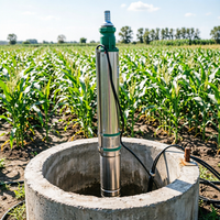 Pompe submersible pour puits profond 3HP 380V, 4 pouces, en acier inoxydable, haute pression, pour l'irrigation agricole et l'utilisation industrielle