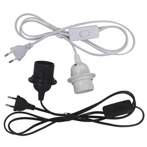 Base de Lámpara E27 con Interruptor de Encendido/Apagado para Pared, Enchufe de Luz AC 110V-220V, Cable de Alimentación de 1.8M, Adaptador de Luz de Lectura con Enchufe e Interruptor, Garantía de 1 Año (EU/US) - Product Image 2