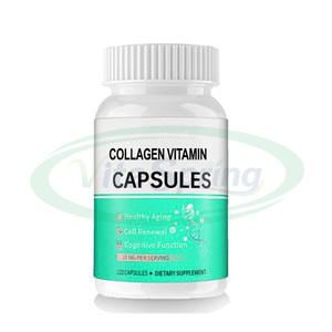Vita Spring <span class=keywords><strong>Super</strong></span> Collagen und Vitamin C <span class=keywords><strong>Skin</strong></span> White ning Supplement Hydrolysierte Kollagen pillen Kapsel Vitamin C Kapseln - Product Image 1