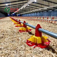 U-BEST Nouvelle ligne d'équipement d'alimentation automatique en plastique pour poulets de chair en élevage