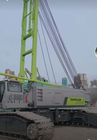 Performances de levage puissantes, grue sur chenilles de 180 tonnes ZCC1800H, utilisation en travaux lourds