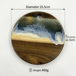 Tabla de cortar de madera de acacia de Vietnam para cocina, tabla de charcutería y queso de madera, bloque de corte de madera con asas integradas - Product Image 6