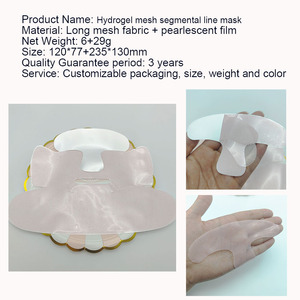 <span class=keywords><strong>Masque</strong></span> en <span class=keywords><strong>tissu</strong></span> maillé rose 3D pour la réduction des ridules et le raffermissement des contours, solution de produits de soins de la peau anti-âge - Product Image 4