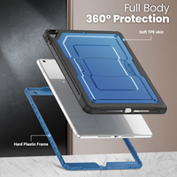 Bumper TPE Tablet Case pour iPad 7th 8th 9th 10.2 Cover Built in Folding Kickstand