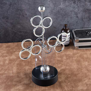 ZD389 Vente en gros : Nouveaux jouets sensoriels d'équilibre artistique, ornements de décoration artisanale pour la maison, jouets de bureau à <span class=keywords><strong>mouvement</strong></span> perpétuel en trois pièces - Product Image 3