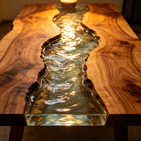 Résine époxy transparente 3:1 20kg/set pour moulage artistique, kit de résine époxy pour table, résine époxy pour table en bois à coulée profonde