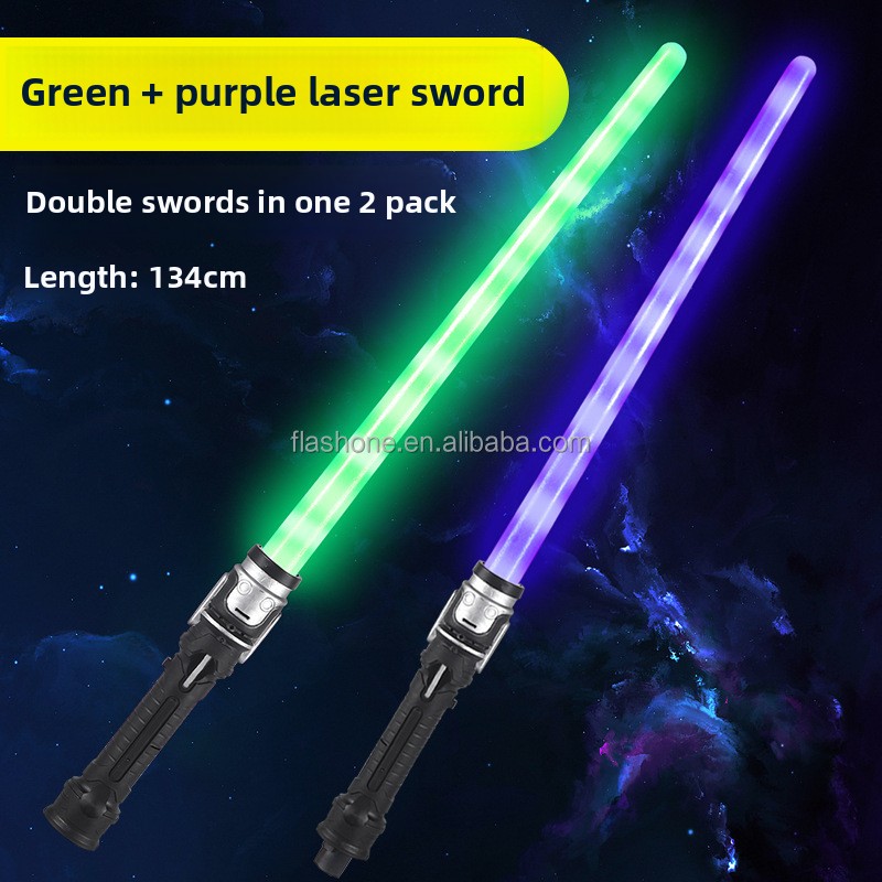 Modèle de lumière verte + violette