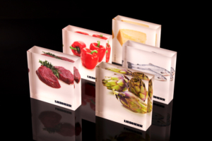 Acrylique De Couleur claire Fruits Cube <span class=keywords><strong>Photo</strong></span> Affichage Marque <span class=keywords><strong>Plexiglas</strong></span> Bloc de Logo - Product Image 4