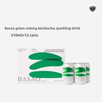 Boisson gazeuse pétillante au thé Oolong vert, rouge et noir, au kombucha, en canette de 310 ml, durée de conservation de 300 jours