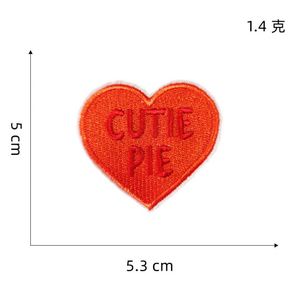 NODA New Colors Iron on Sweet Words love Heart Patches for Lovers - Product Image 6