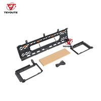 Grille avant noire ABS modifiée et améliorée TEYOUTE avec lumière ambre, compatible avec NISSAN D21 Pickup 1988-1989