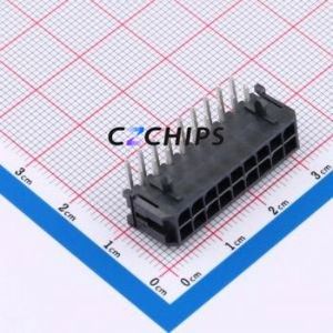 430451801 Wire-to-Board Pin Header P=3.00mm Connector 2x9P 3mm Right Angle Insert Micro-Fit (MX 3.0) - Product Image 1