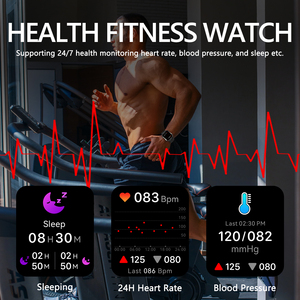 1.91" IPS Big HD <strong>Touch</strong> <strong>Screen</strong> Heart Rate Monitor Exercise Smartwatch IP68 Waterproof Multiple Sport Modes <strong>Smart</strong> <strong>Watch</strong> Man - Product Image 5