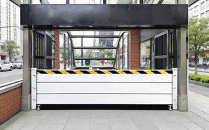 Barrière anti-inondation industrielle robuste, système mural modulaire en alliage <span class=keywords><strong>d</strong></span>'aluminium T5 avec service de <span class=keywords><strong>d</strong></span>écoupe pour la <span class=keywords><strong>d</strong></span>éfense des propriétés - Product Image 4