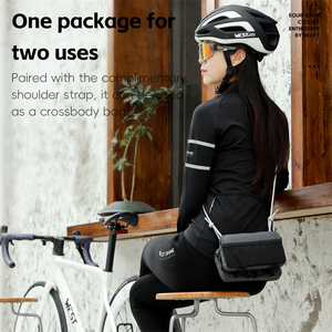 Bolsa para Tubo Superior de Bicicleta WEST BIKING, Sin Frotamiento en las Piernas, Bolsa de Bicicleta Duradera, Multifuncional, de Liberación Rápida - Product Image 6