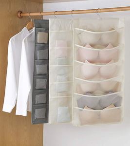 Bedroom Underwear <b>Storage</b> Bag Multi-functional Double-sided <b>Storage</b> Hanging Bag Underwear Sock Bra Sorting Bag - Product Image 2