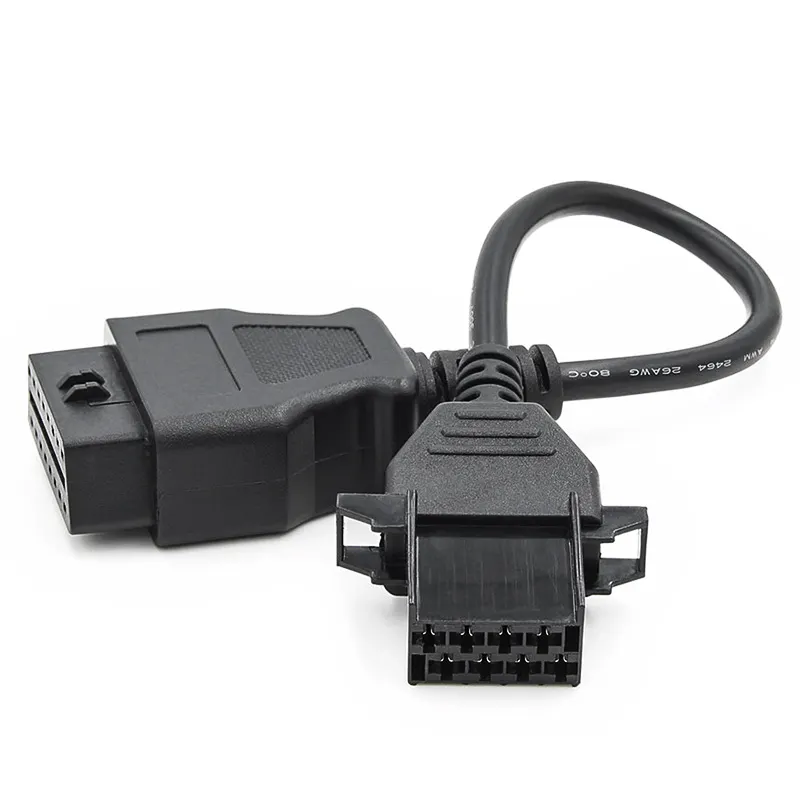 OBD 2 OBDII 16 ke truk 8 Pin 8Pin Adaptor OBD2 dapat BUS DLC konektor diagnostik kabel Adaptor untuk Volvo