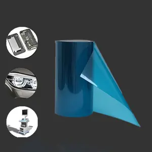 Blue Customizable Silicone Quality Control 50um Pet Film Plastic Rolls Pet Diffusion Film Plastic Film Packaging Materials