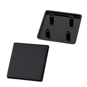 एल्यूमीनियम प्रोफ़ाइल सामान प्लास्टिक ब्लैक टस्लॉट 4-छेद प्लास्टिक एंड कैप फिटिंग कवर कैप 4040/5050/6060/8080/9090/100100 के लिए - Product Image 1