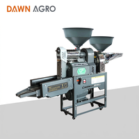 Machine à décortiquer le riz automatique 220V 2.2kW avec moteur et unité de traitement des grains avec tamis vibrant pour usage domestique et agricole