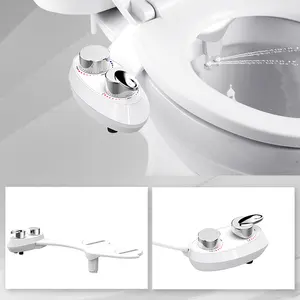 Bidet manuale autopulente automatico per acqua calda e fredda bidet spruzzatore a doppio ugello di alta qualità