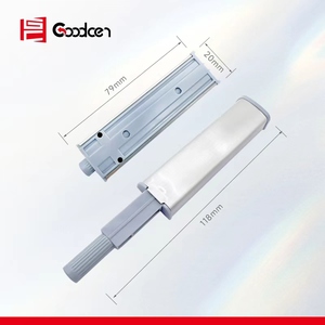Goodcen Aluminum Modern Magnetic Door Catch Door Closer for Hotel <strong>Use</strong> Adjustable Durable Anti-Noise Easy Installation Push Open - Product Image 4