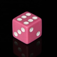 Dés classiques carrés D6 personnalisés avec logos pour jeux de rôle de casino, en plastique acrylique 16 mm pour adultes