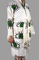 Coton turc coloré pierre imprimé femmes hommes enfants peignoir plage Sauna maison serviette séchage rapide bonne qualité bon prix