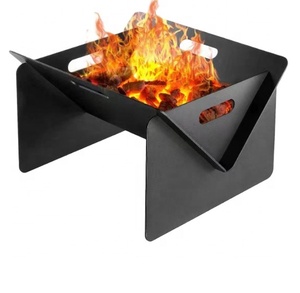 <span class=keywords><strong>Table</strong></span> de foyer rectangulaire pliable avec foyer en acier amovible, portable pour camping et terrasse, <span class=keywords><strong>brasero</strong></span>, direct usine OEM - Product Image 1