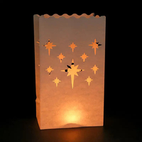 Lanterne en papier lumineuse ignifuge romantique à vendre, sac à bougies pour mariage, hôtel, festival, restaurant, bar, décoration