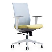 Remplacement d'accoudoirs pour chaise de bureau professionnelle, grande taille, en vinyle géométrique coloré moderne, avec base en inox