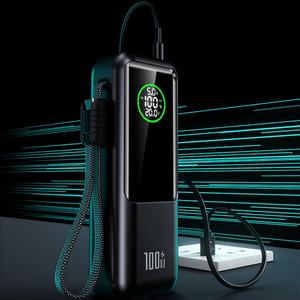 Banco de Energía para Portátil de Carga Súper Rápida de 100 W con Pantalla LED de 20000 mAh, Cable Tipo C Integrado, Bancos de Energía Portátiles - Product Image 4