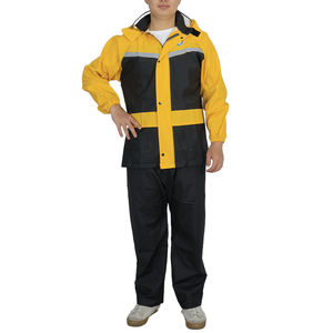 Combinaison de <span class=keywords><strong>pluie</strong></span> épaisse coupe-vent pour adultes, imperméable et <span class=keywords><strong>pantalon</strong></span> pour la conduite en extérieur, la livraison à domicile, la pêche - Product Image 4