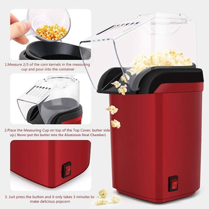 Máquina de Palomitas OEM 110v 220v 1200w, Máquina de Palomitas Eléctrica Automática de Aire Caliente, Mini Máquina para Hacer Palomitas - Product Image 5