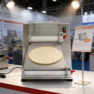 Presse <span class=keywords><strong>à</strong></span> Pizza Électrique Commerciale 40cm en Promotion – Épaisseur Réglable 0.5-5.5mm – Équipement de Boulangerie pour <span class=keywords><strong>Pâte</strong></span> <span class=keywords><strong>à</strong></span> Pizza Ronde - Product Image 1