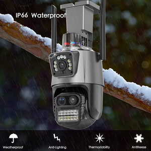 4k 9mp wifi ip máy ảnh ba ống kính 8x zoom ngoài trời PTZ máy ảnh 6MP <span class=keywords><strong>HD</strong></span> ai tự động theo dõi An ninh máy ảnh P2P CCTV giám sát icsee - Product Image 4