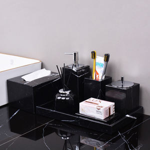 Ensembles d'accessoires de décoration de salle de bain : porte-brosse à dents, gobelet à brosse à dents, distributeur de savon, ensemble d'accessoires de salle de bain - Product Image 1