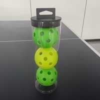 2025 Offre Spéciale couleur personnalisée Pickleball 40 trous 8 MM diamètre du trou 3 balles capacité Long Tube en plastique de haute qualité Sport de plein air