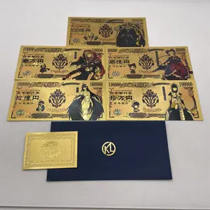 اليابانية أفرلورد Albedo سو بن الذهب أنيمي الأوراق النقدية أفرلورد III البياض عمل بطاقات الطفولة الكلاسيكية جمع الذاكرة