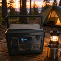 Station d'alimentation portable 1000W LiFePO4, générateur solaire extérieur avec chargeur sans fil 15W, onduleur MPPT pour le camping, les camping-cars et les situations d'urgence